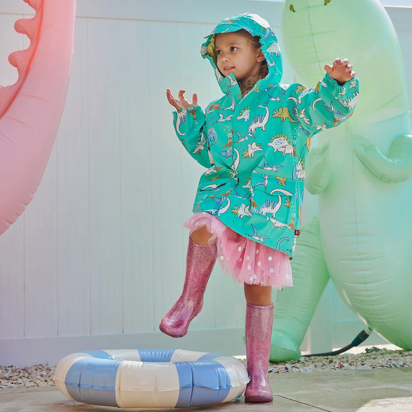 Dino Color Changing Raincoat