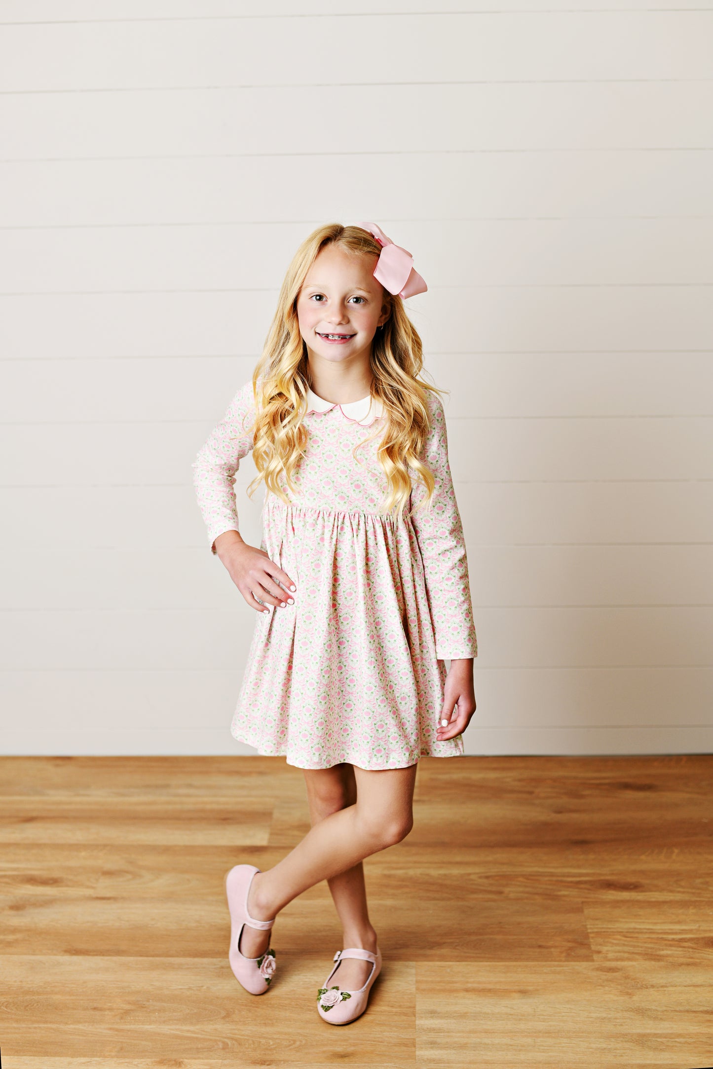 Trellis Pumpkin Twirl Dress