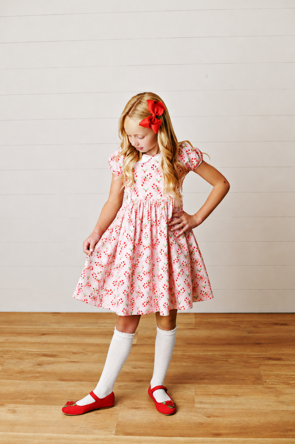 Candy Cane Lane Tab Dress