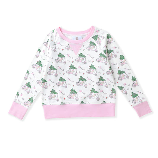 Pink Paw-Tee Christmas Pullover