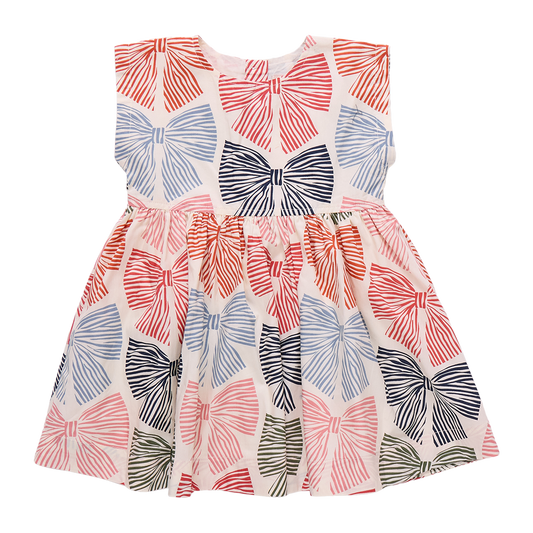 Striped Bows Adaline Dress
