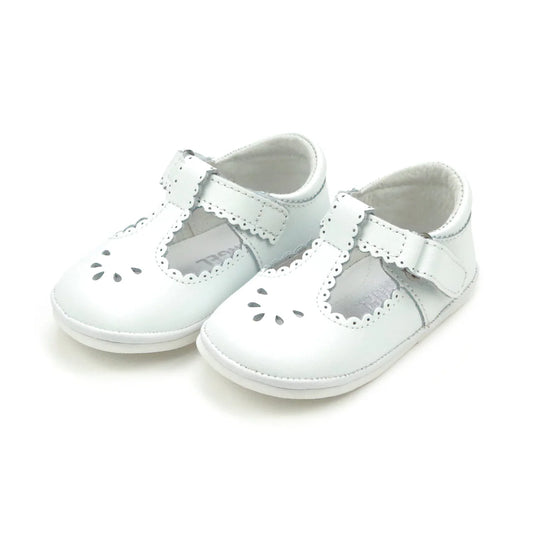 White Dottie Scalloped MJ