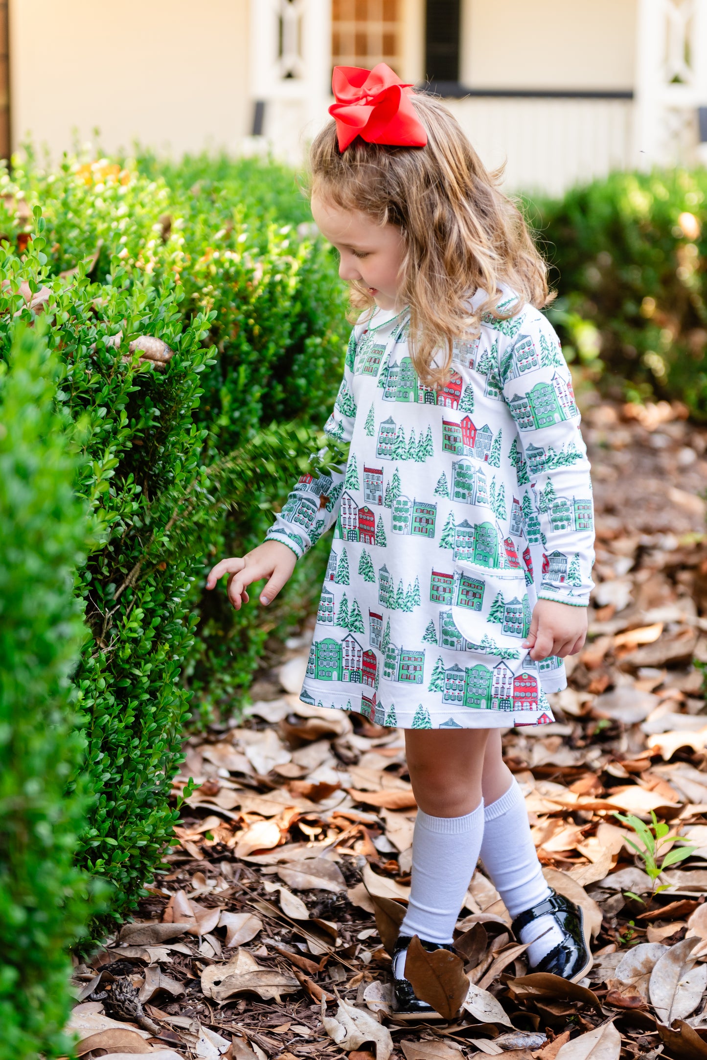 Christmas House Twirl Dress