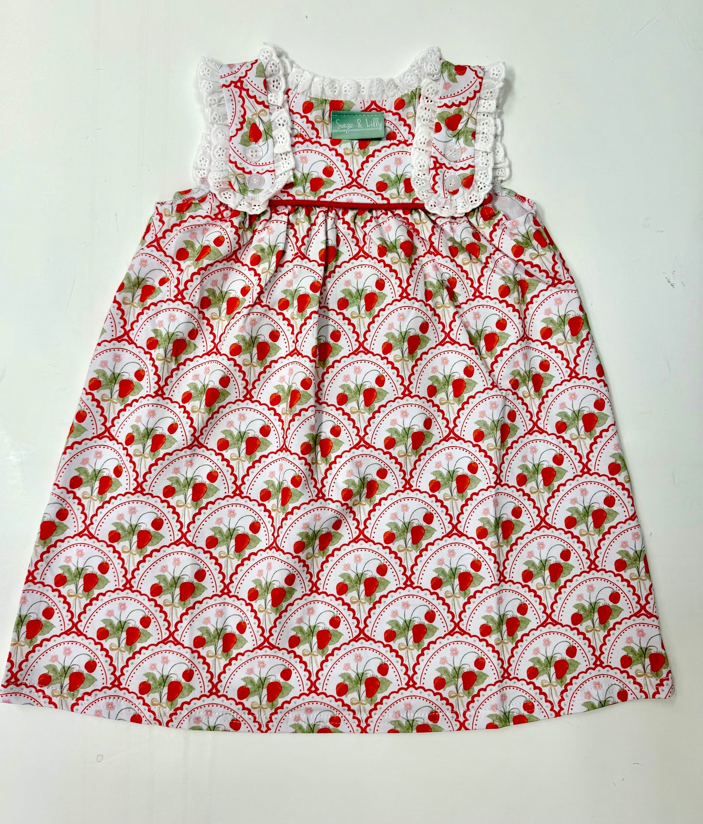 Strawberries Eyelet Dress