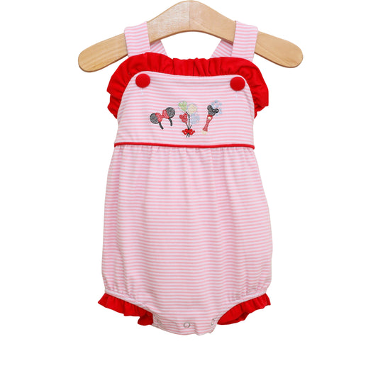 Mouse Emb Ruffle Sunsuit