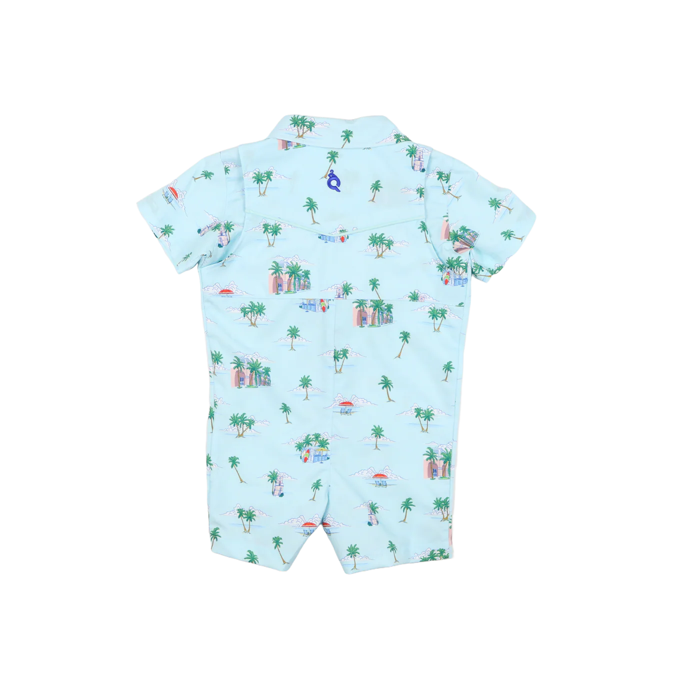 Coastal Getaway Pearl Snap Romper