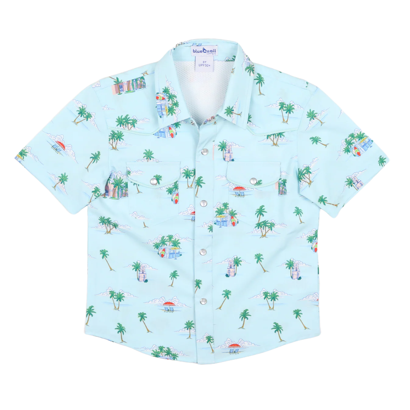 Coastal Getaway Pearl Snap SS Shirt