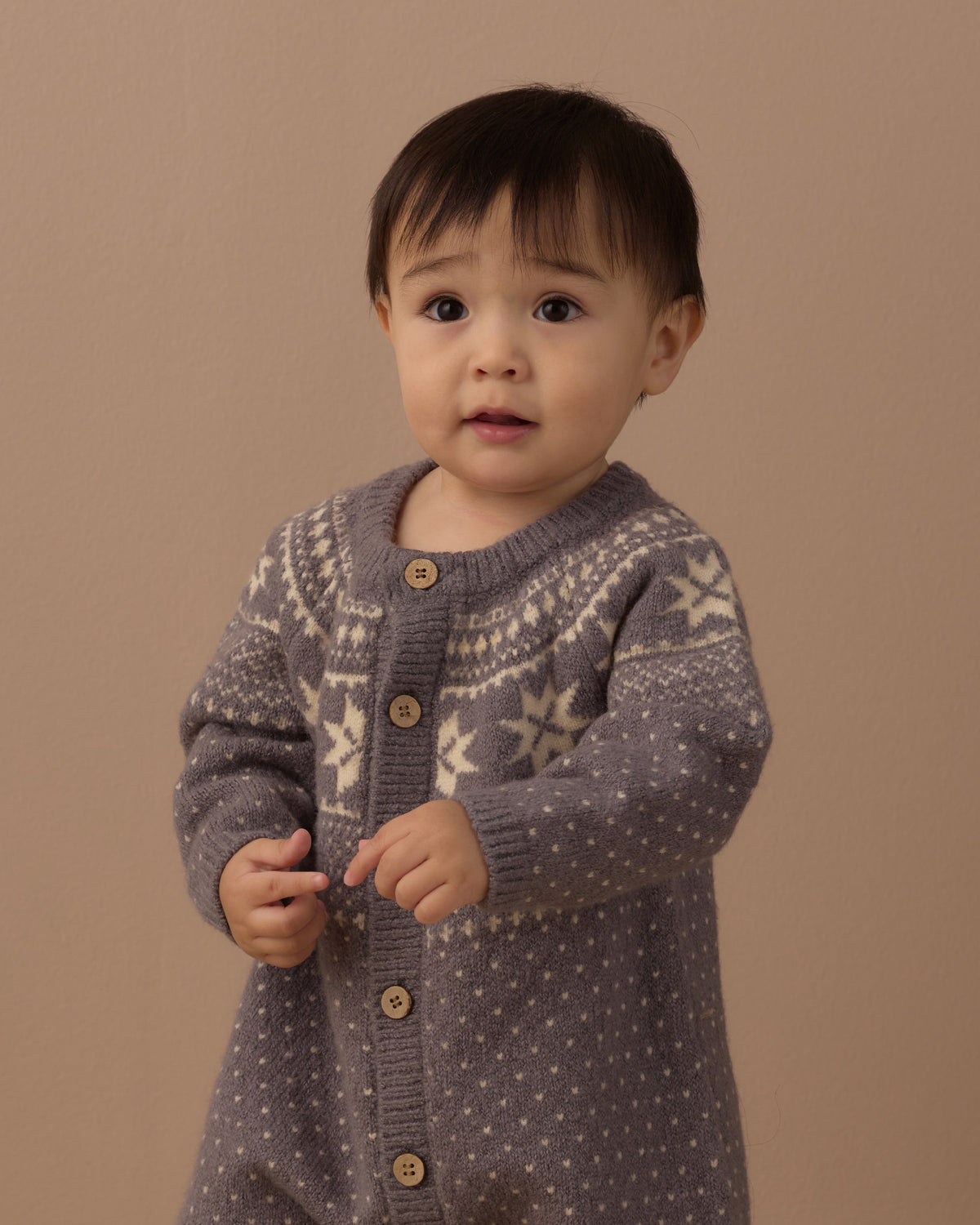 Slate Fair Isle Romper
