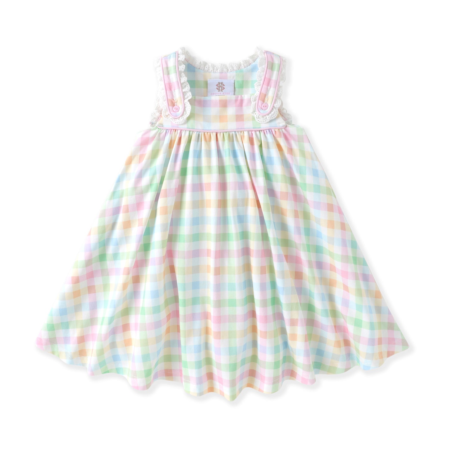 Eyelet Trim Dress
