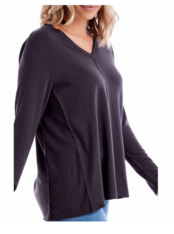 Black Dempsey LS Tee