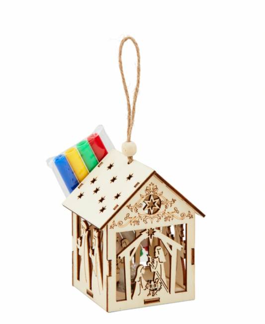 Color-Me Light-Up Nativity Ornament