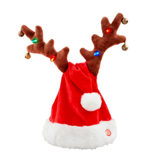 Singing Santa Deer Hat