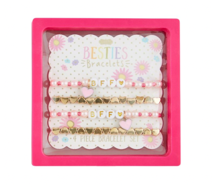 Hearts BFF Beaded Bracelet