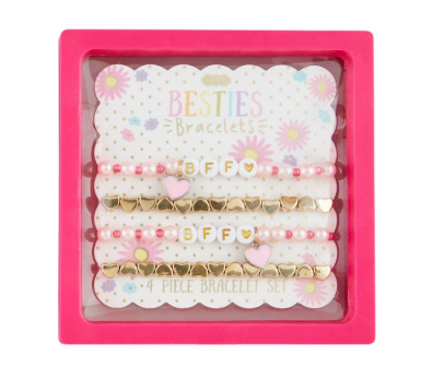 Hearts BFF Beaded Bracelet