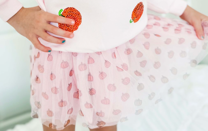 Pumpkin Print Tutu