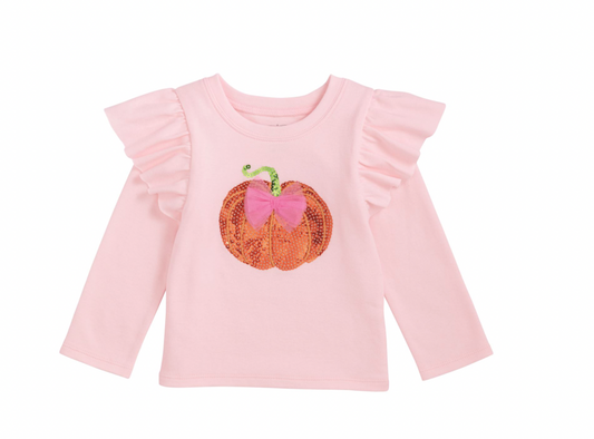 Pink Sparkle Pumpkin Tee