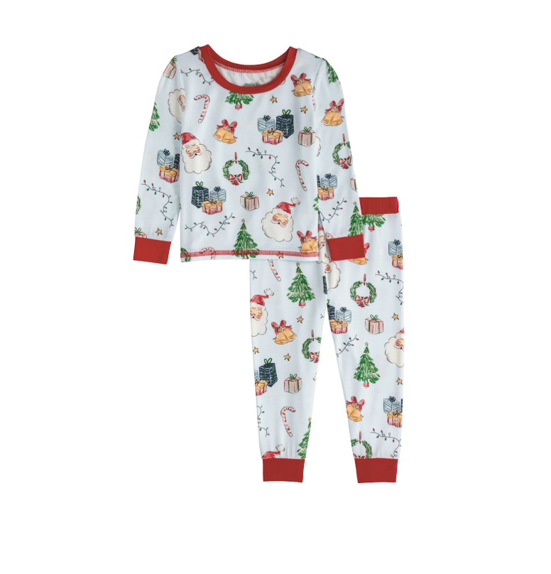 Blue Christmas Pj Set