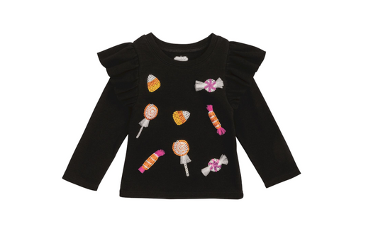 Black Candy Sequin Tee