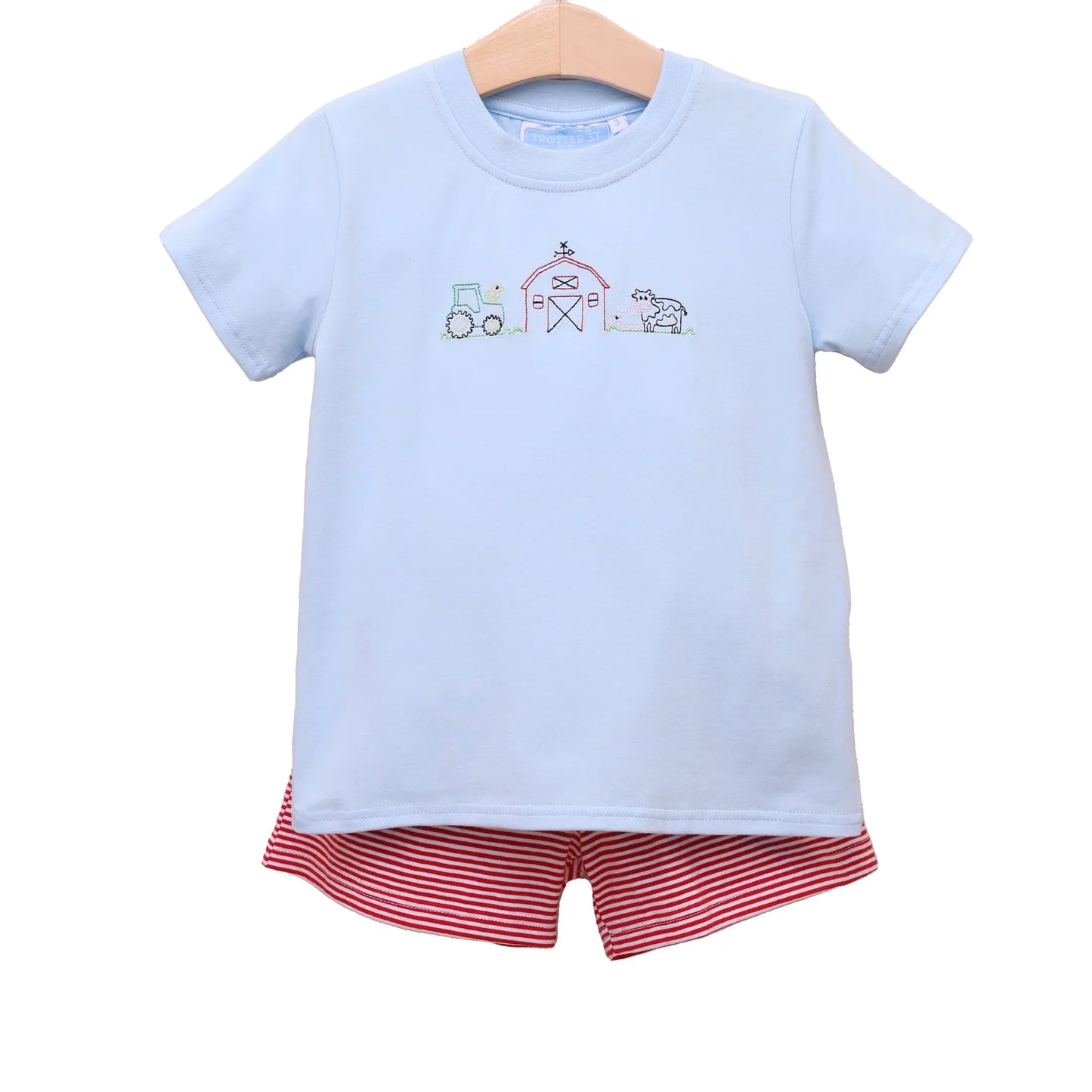 Farm Embroidered Short Set