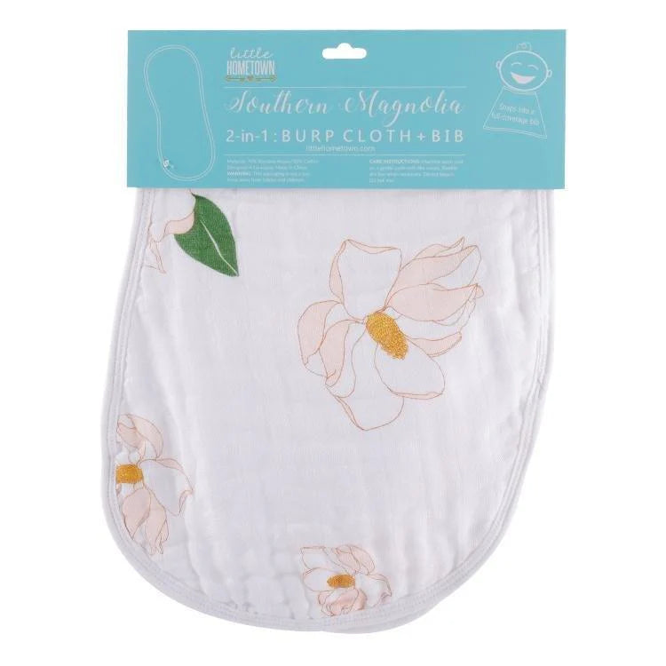 Magnolia Burp & Bib
