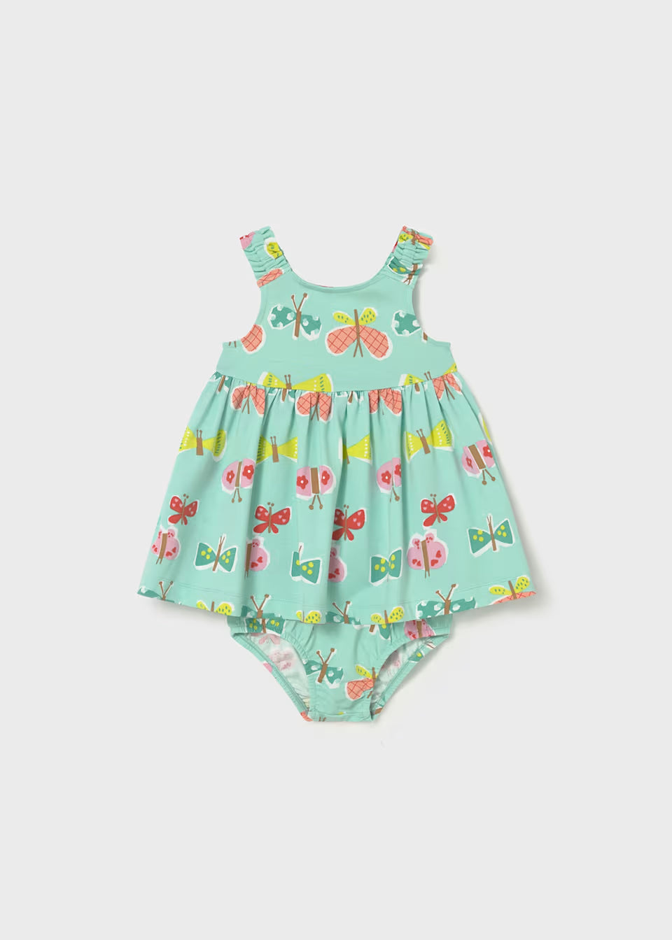 Turq Butterfly Dress/Bloomer