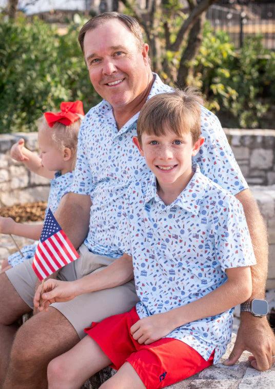 Stars & Stripes Perf Polo