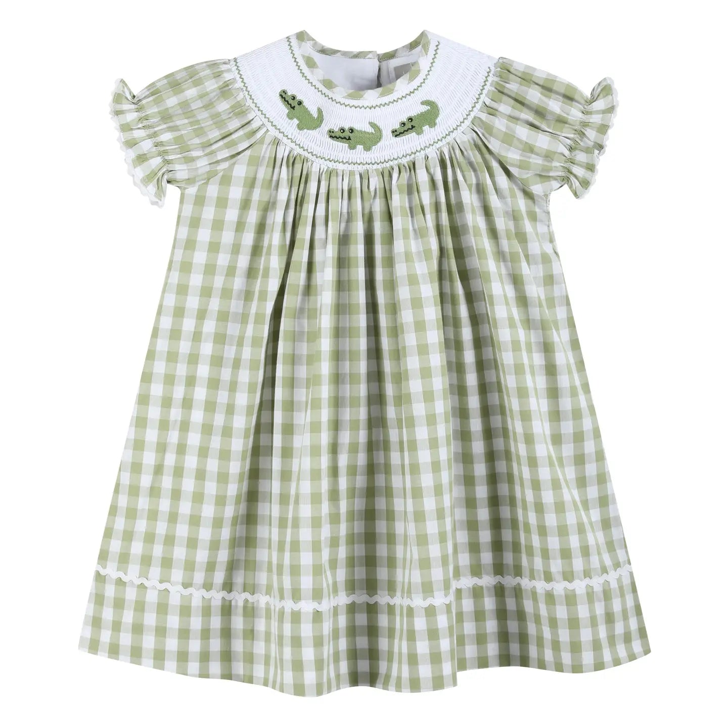 Green Alligator Smock Bishop