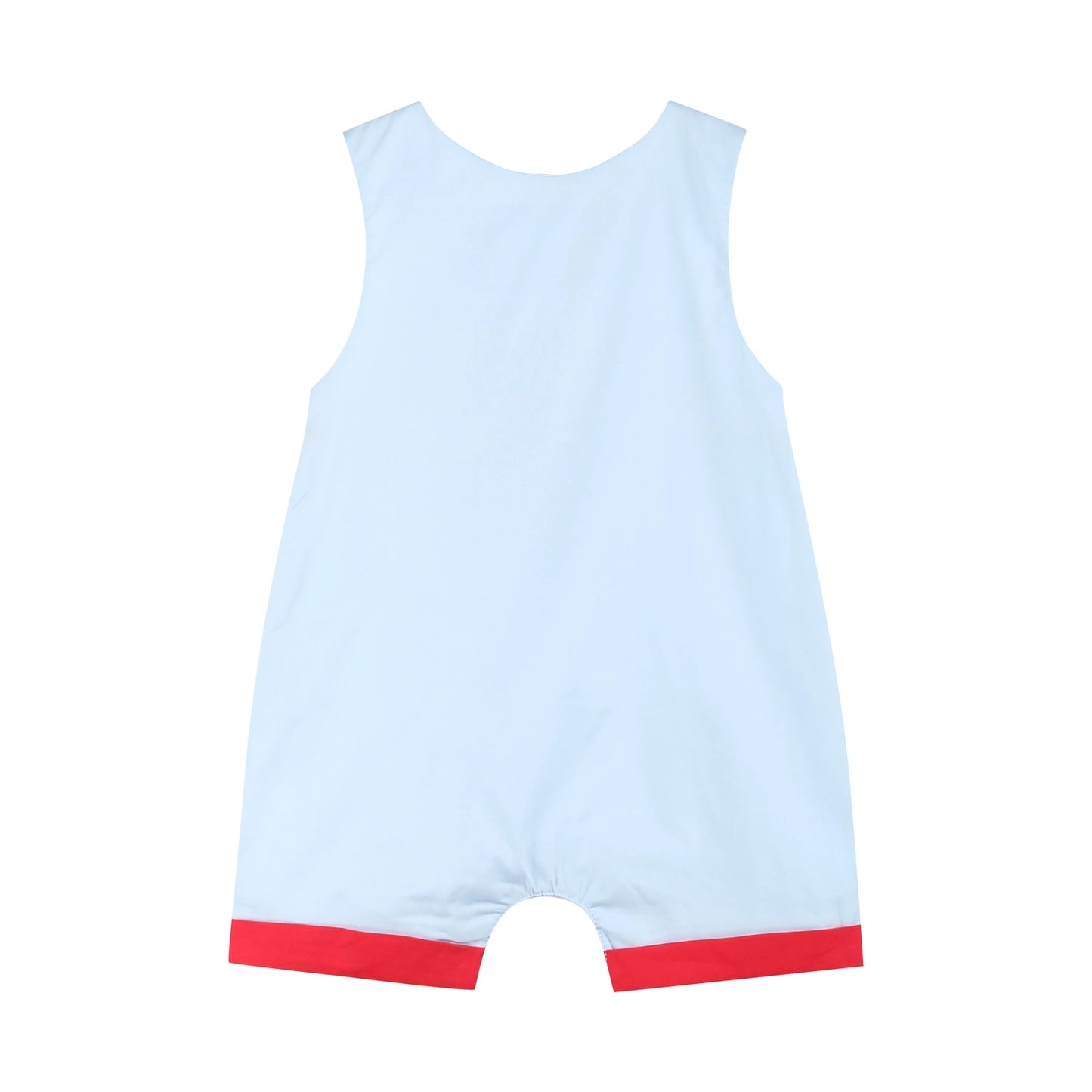 USA Flag Seersucker Smock Shortall