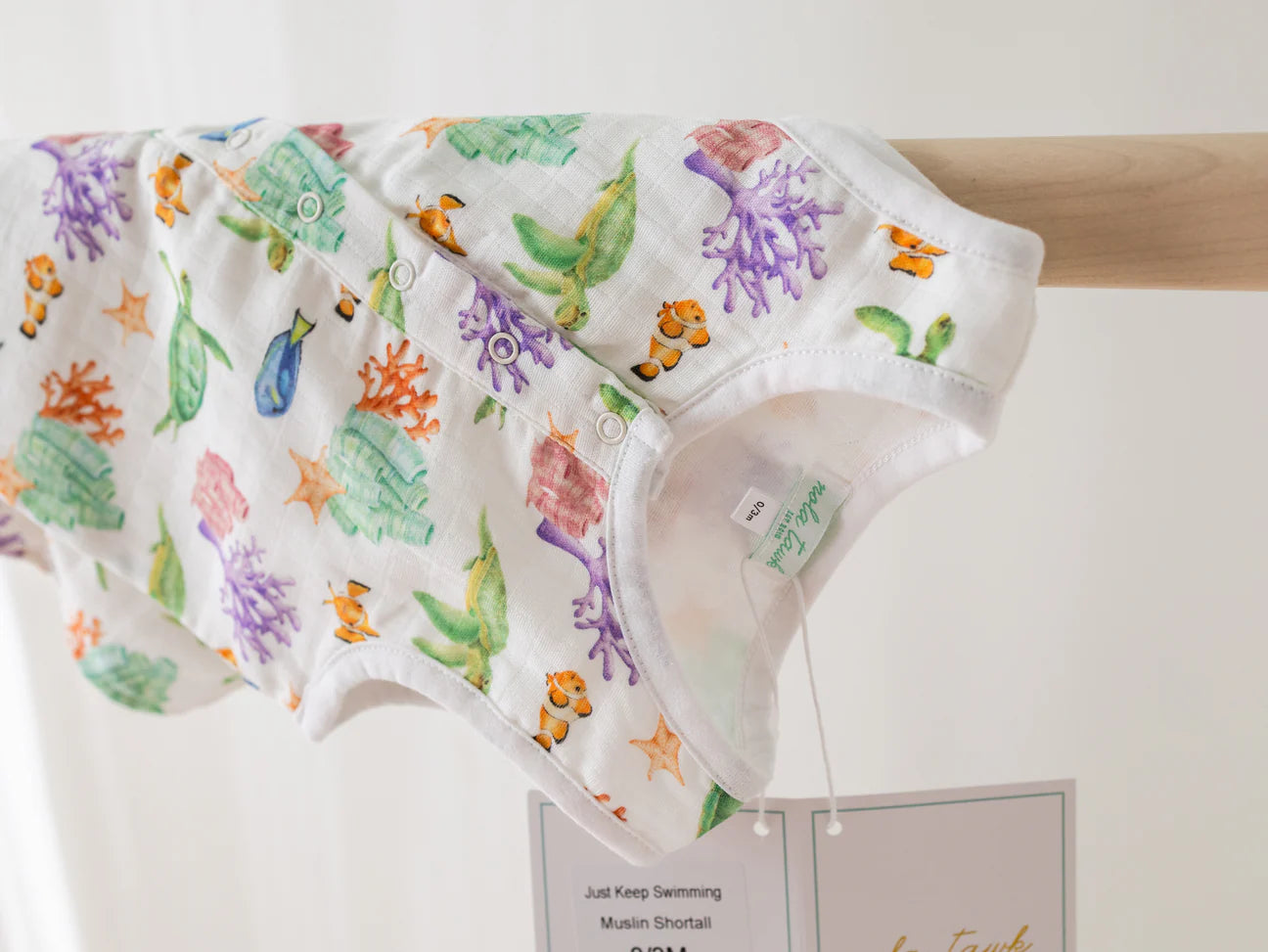 Just Keep Swimming Organic Shortall