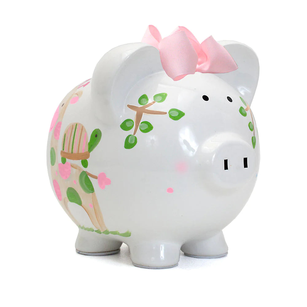 Pink Tropical Punch Piggy Bank