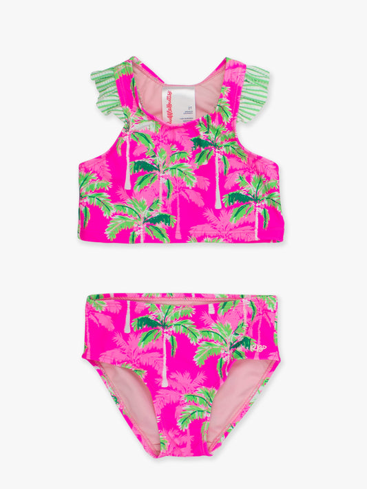 Neon Palm Racer Tankini