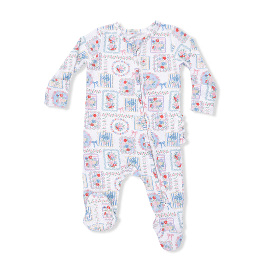 Julep's Floral Patch 2Way Ruffle Footie