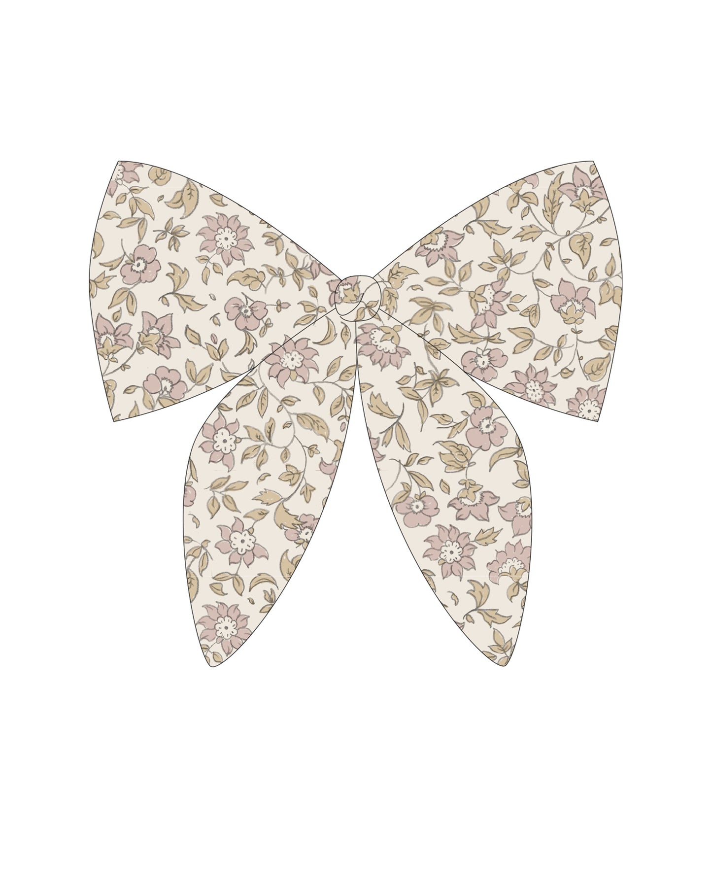Natural Dahlia Bow