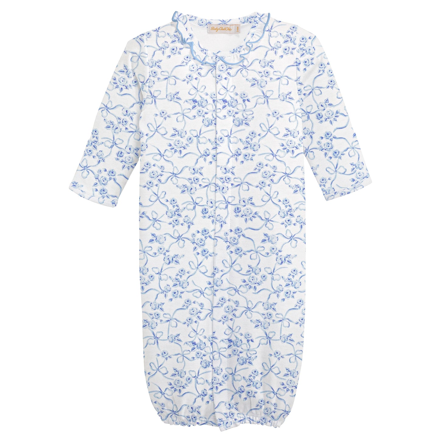 BL Toile Romantic Conv Gown & Hat