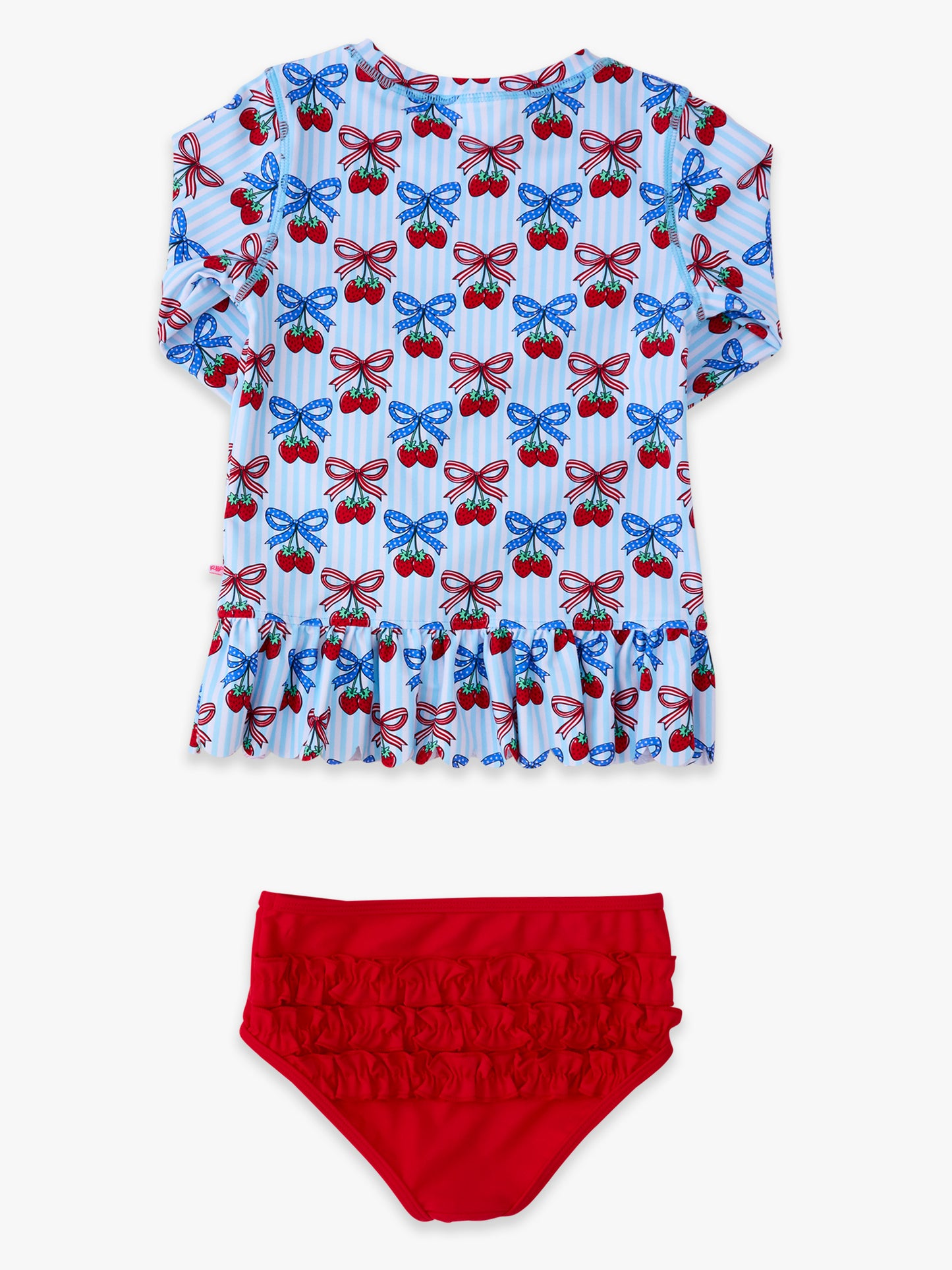 Berries & Bows Scallop 2PC Rashguard Swim