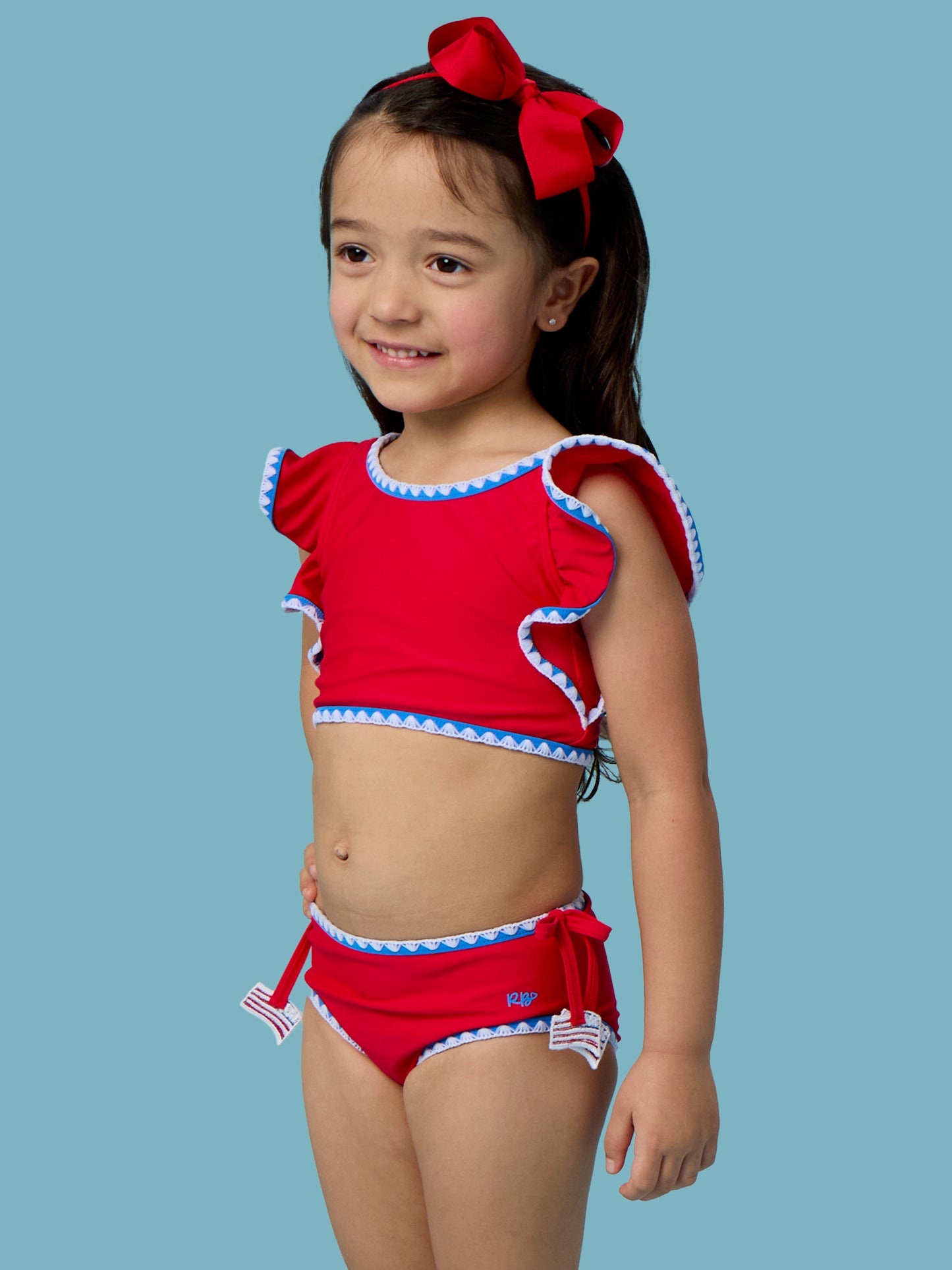 Crochet Vintage Red 2PC Tankini