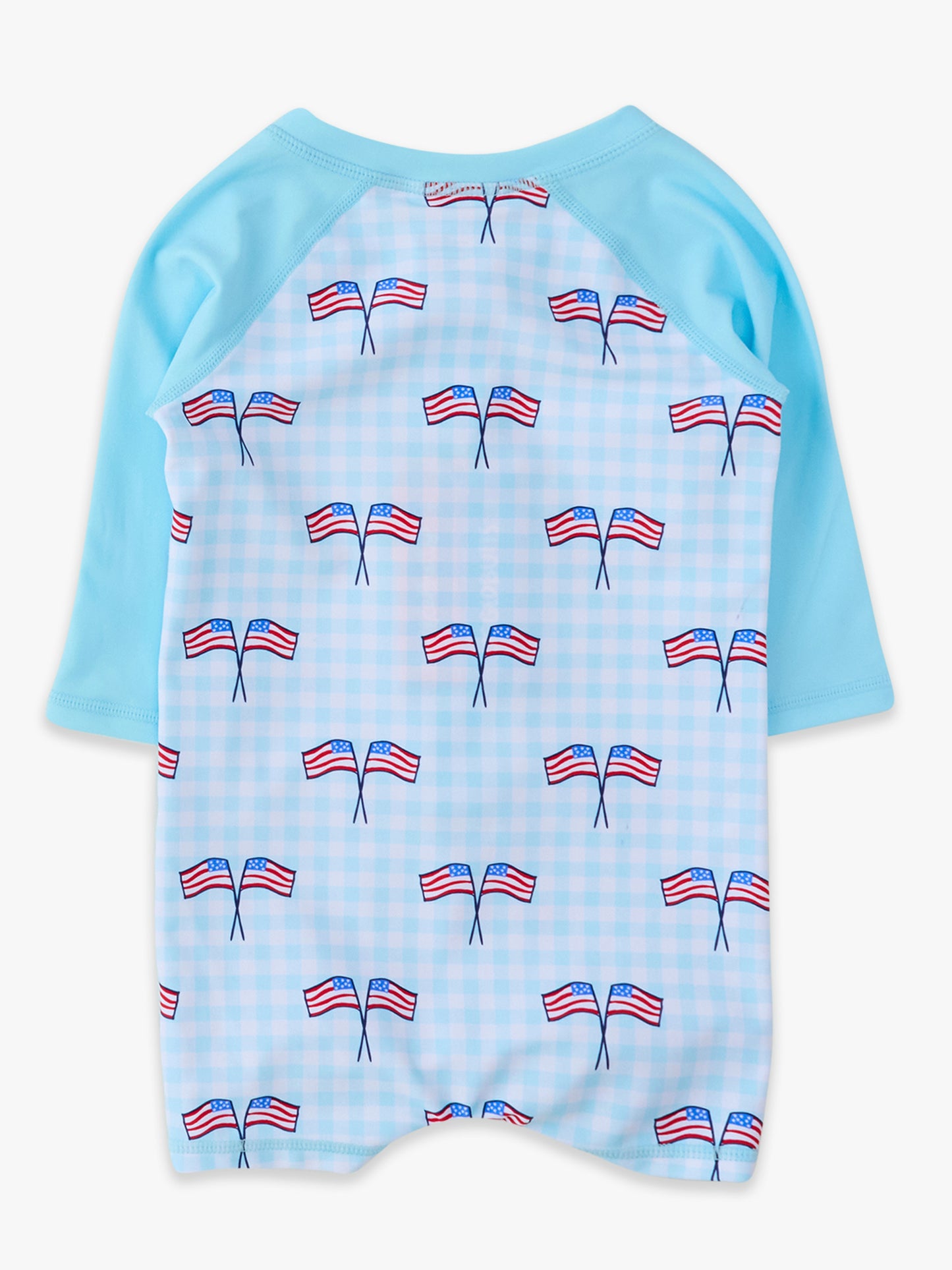 Blue Patriotic Gingham 1PC RG Swim