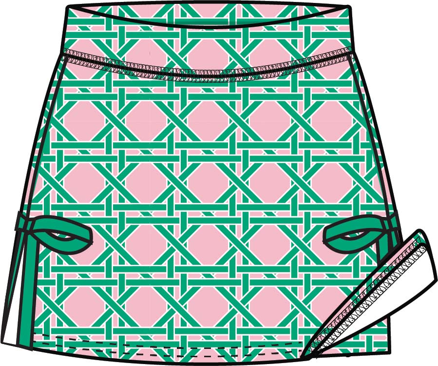 Pink Coastak Cane Bow Skort