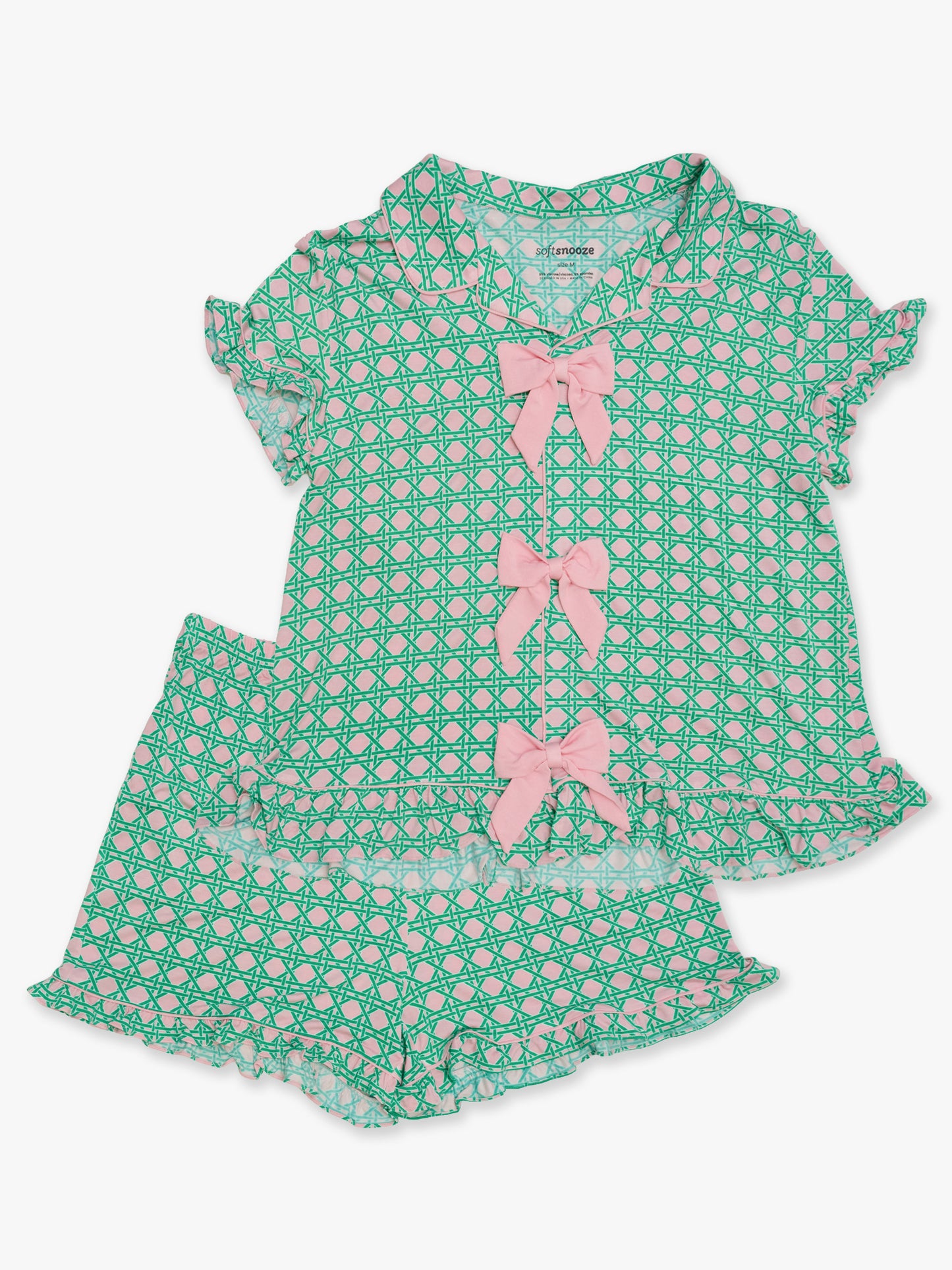 Pink Coastal Cane Women's PJ Set