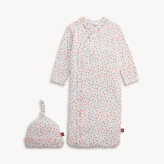 Apple Blossom Modal Gown & Hat Set