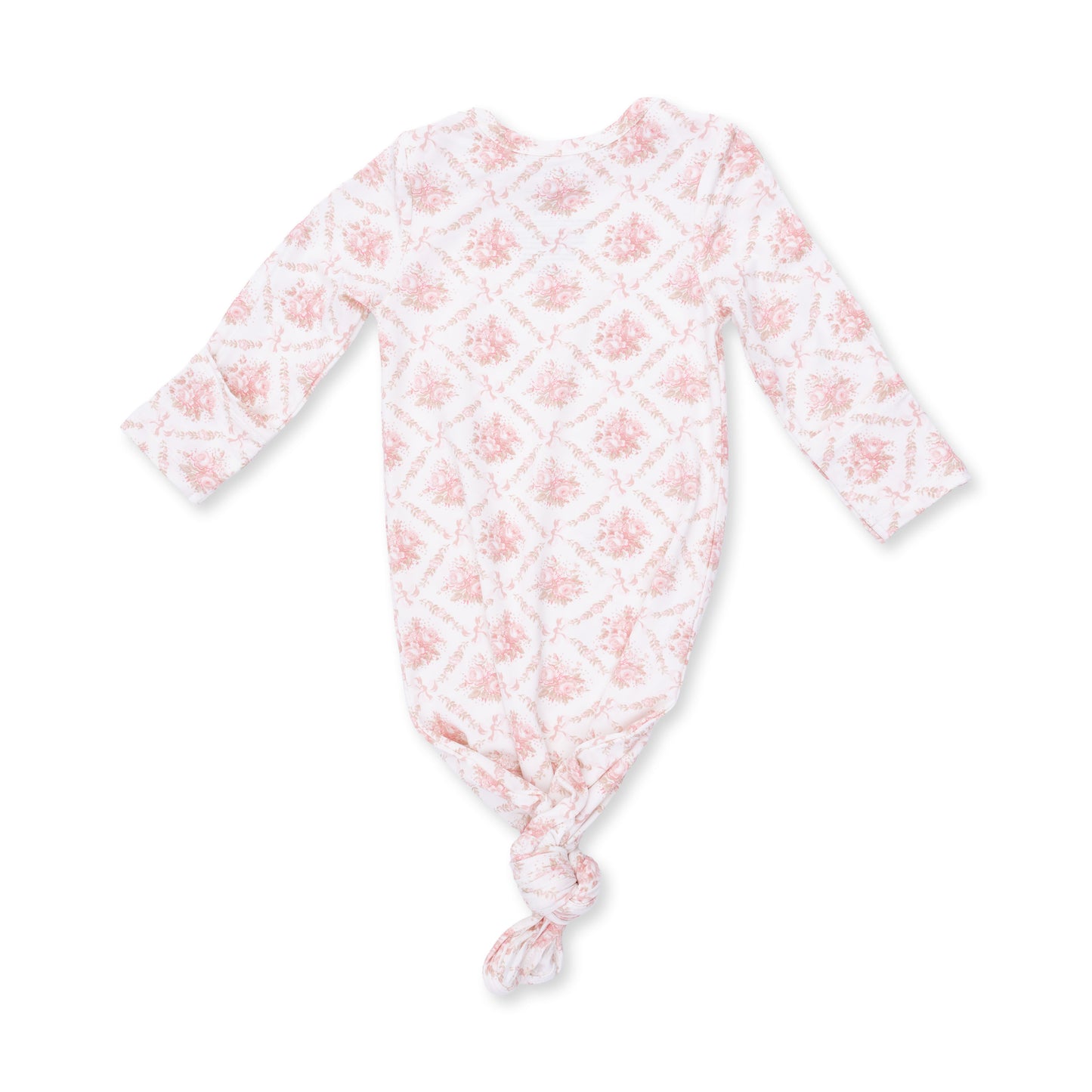 Rose Bow Lattice Gown Set