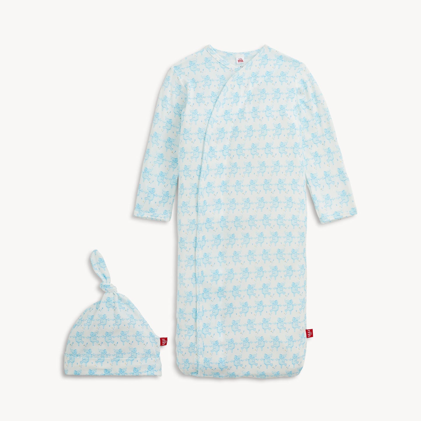 Trunkettes Blue Modal Gown + Hat Set
