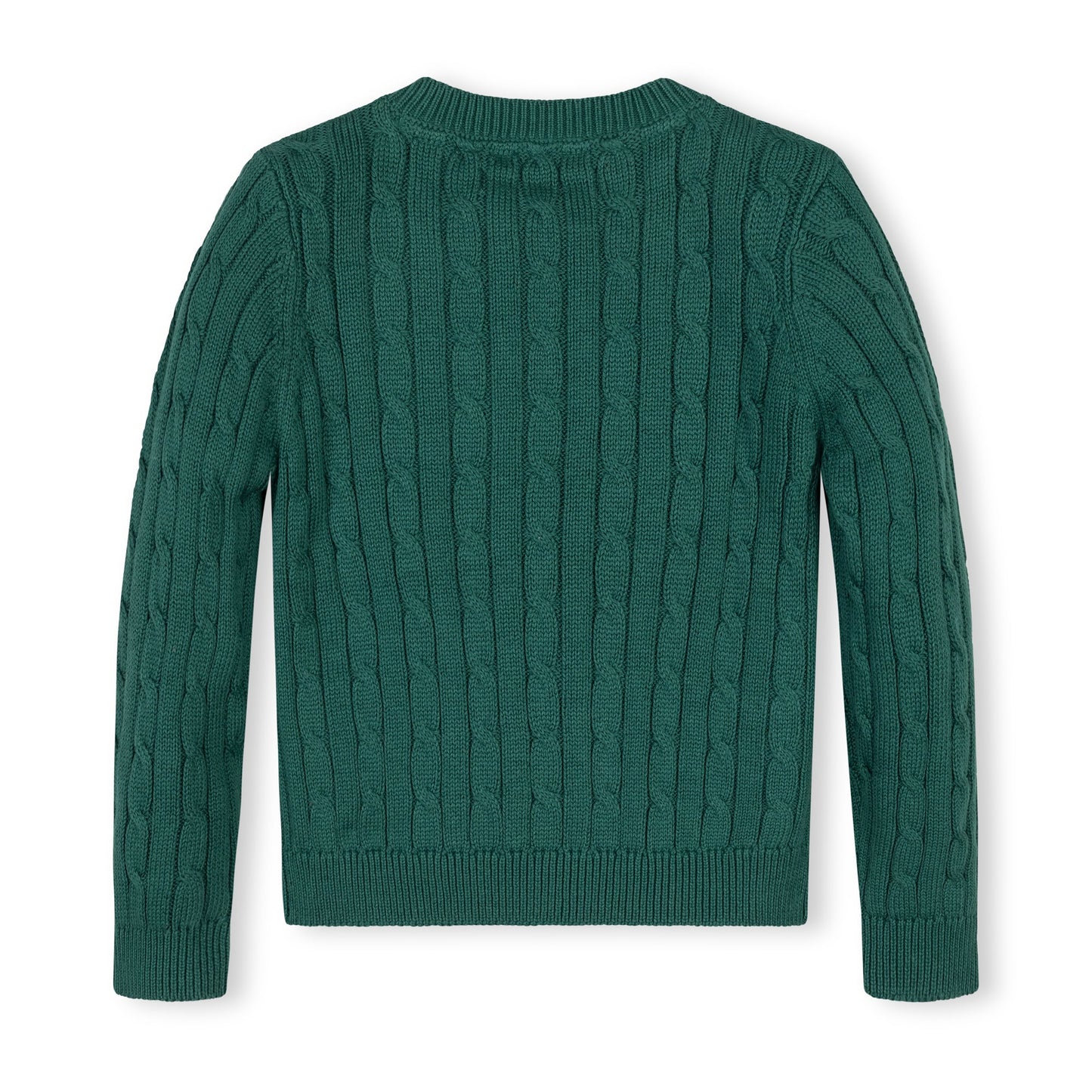Green Organic Cable Sweater
