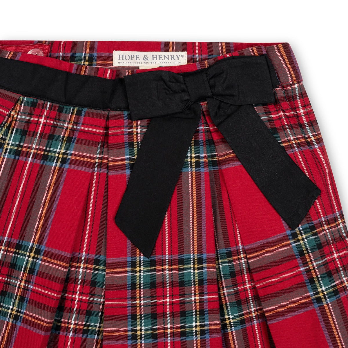 Red Tartan Organic Skirt