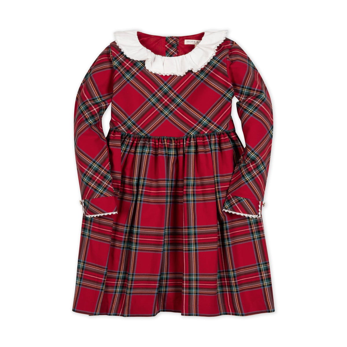 Red Tartan Organic Party Dress