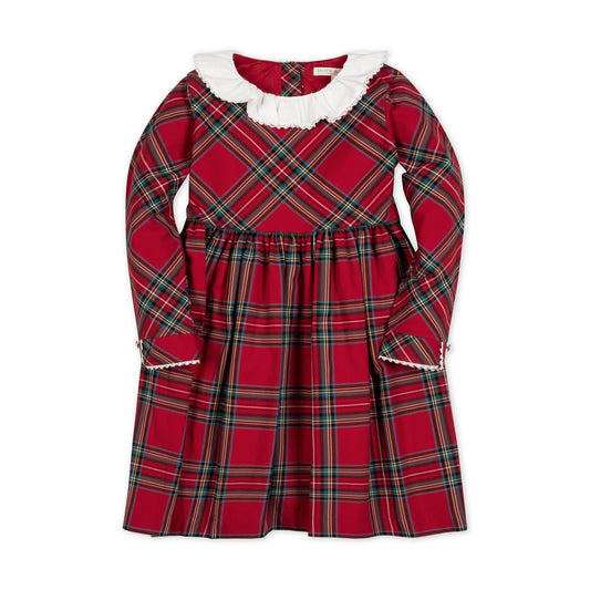 Red Tartan Organic Party Dress