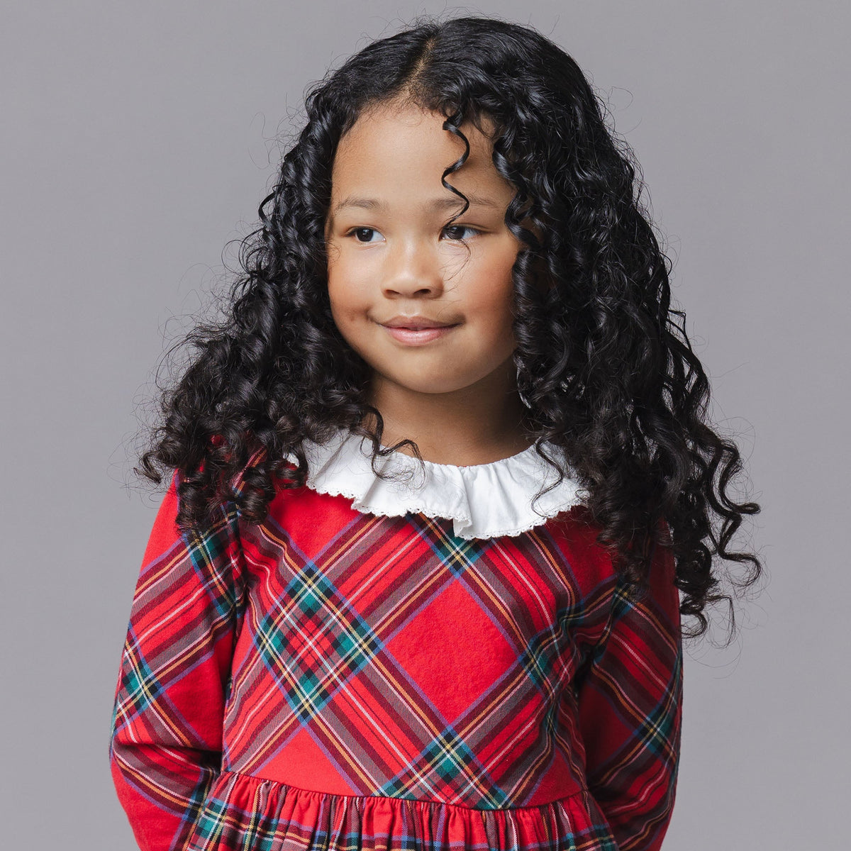 Red Tartan Organic Party Dress