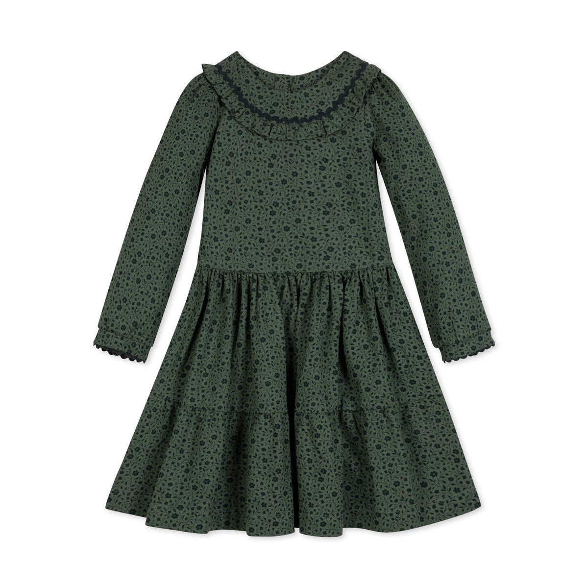 Green Floral Organic Dress