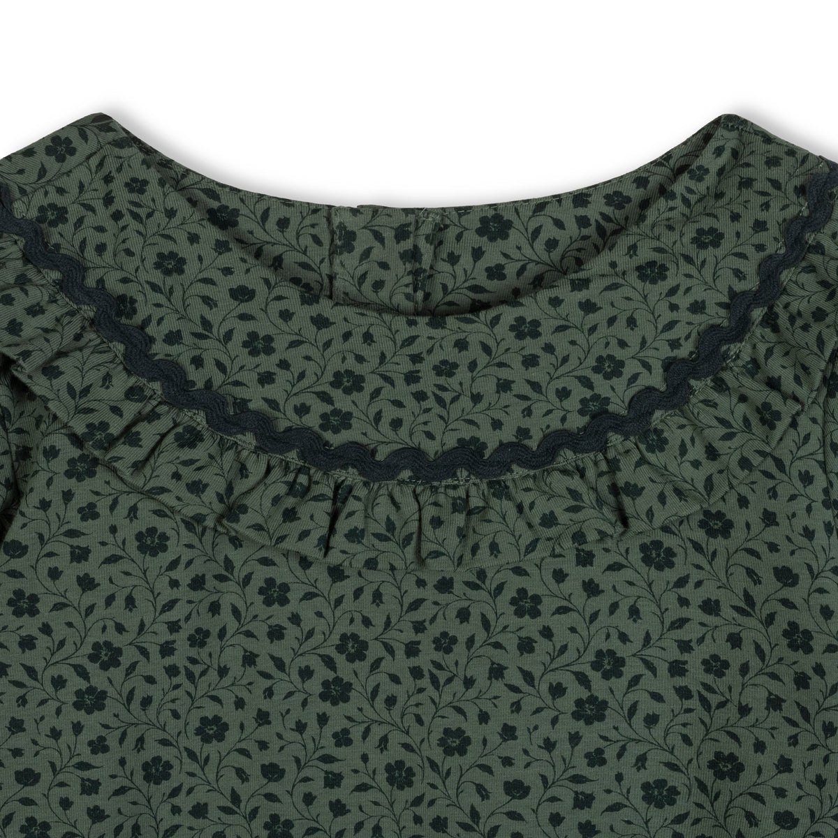 Green Floral Organic Dress