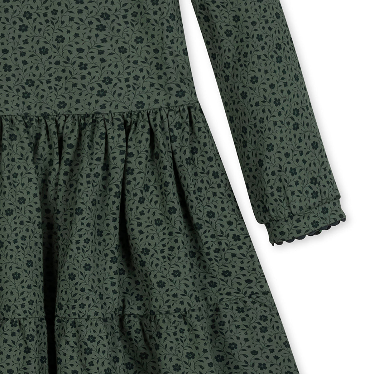 Green Floral Organic Dress